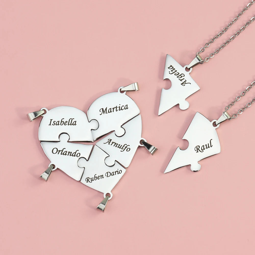 Puzzle-Herzkette – Personalisierbar
