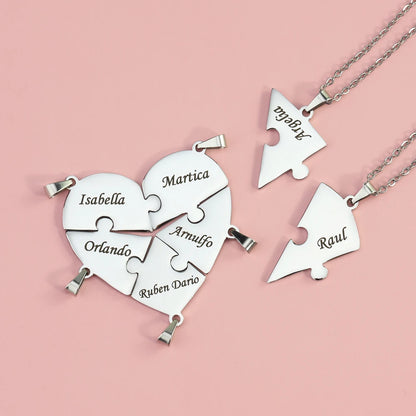 Puzzle-Herzkette – Personalisierbar