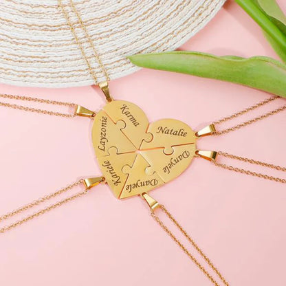Puzzle-Herzkette – Personalisierbar