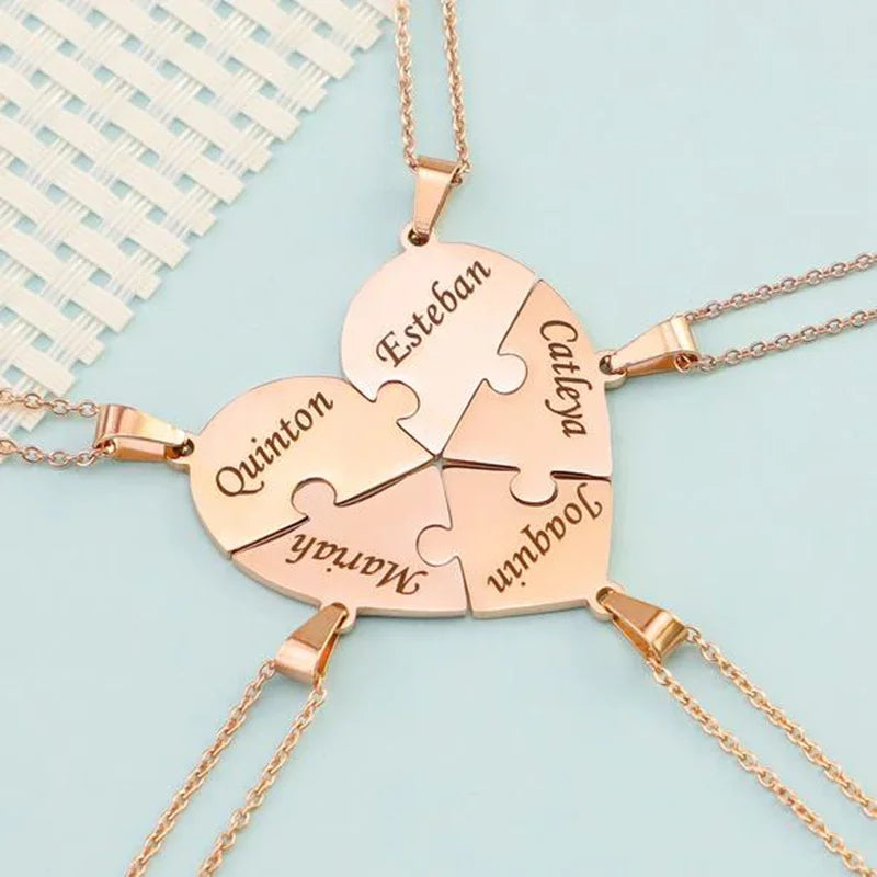 Puzzle-Herzkette – Personalisierbar