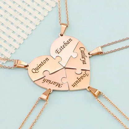 Puzzle-Herzkette – Personalisierbar