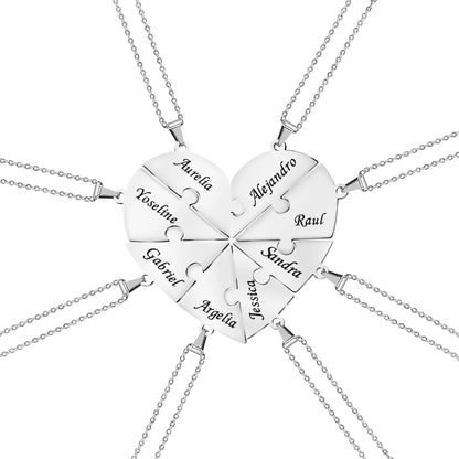 Puzzle-Herzkette – Personalisierbar