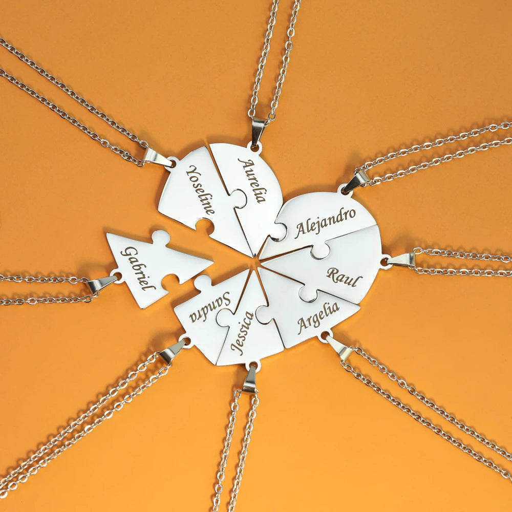 Puzzle-Herzkette – Personalisierbar