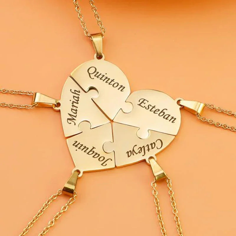 Puzzle-Herzkette – Personalisierbar