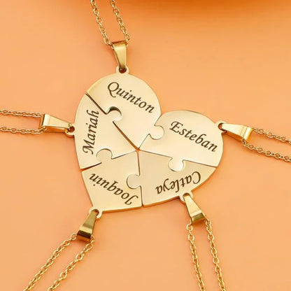 Puzzle-Herzkette – Personalisierbar