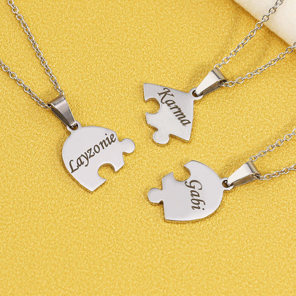 Puzzle-Herzkette – Personalisierbar